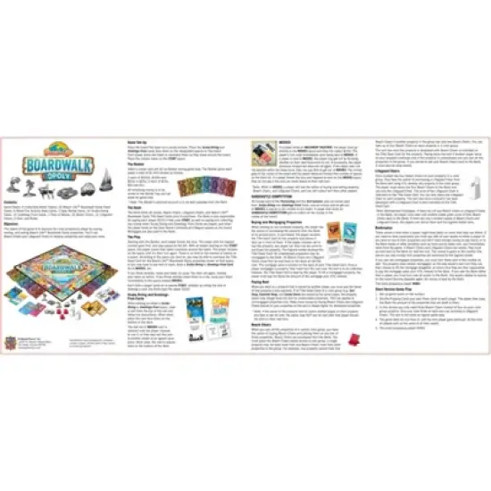 MasterPieces Opoly Family Board Games - Beach Life Boardwalk Opoly image {4}