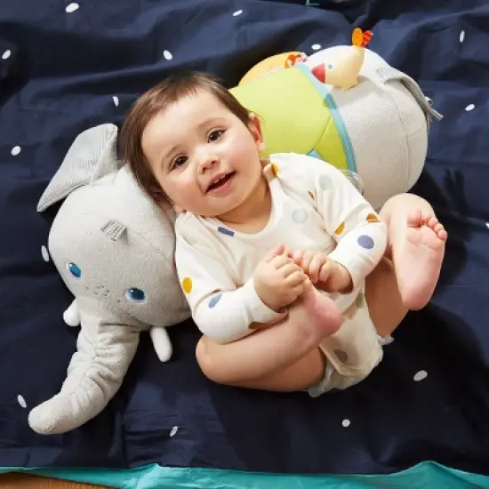 HABA Discovery Elephant - Oversized Plush Sensory Activity Toy for Baby Nursery's - Ages 6 Months + image {3}