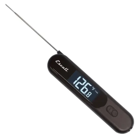 Escali Infrared Surface & Folding Probe Digital Thermometer: Stainless Steel, -22 to 716&deg;F, Black, CR2032 Battery Included image {4}