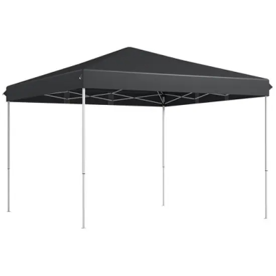 Resenkos Backyard Garden Canopy, Camping Canopy Screen Tent,13' x 13' Pop Up Canopy Tent with Height Adjustable, Carry Bag, Gray image {10}
