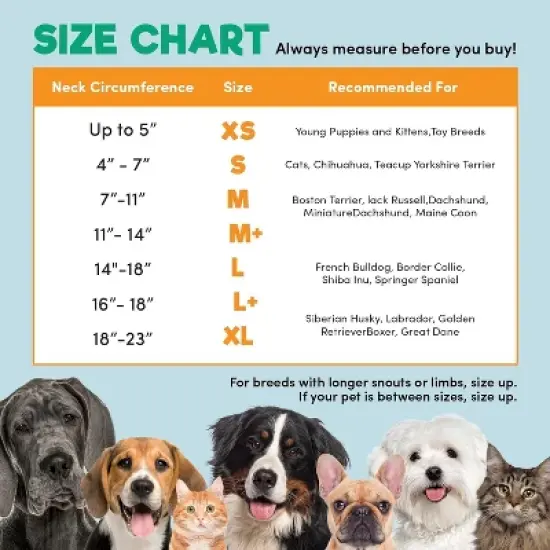 Bencmate Protective Inflatable Collar for Dogs and Cats - Soft Pet Recovery Collar Does Not Block Vision E-Collar ( image {4}