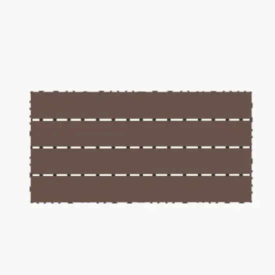 2FT Patio Deck Tiles, DIY Interlocking Decking, Quick Install for Porch, Poolside, Balcony, Backyard. 24pcs Red Brown image {5}