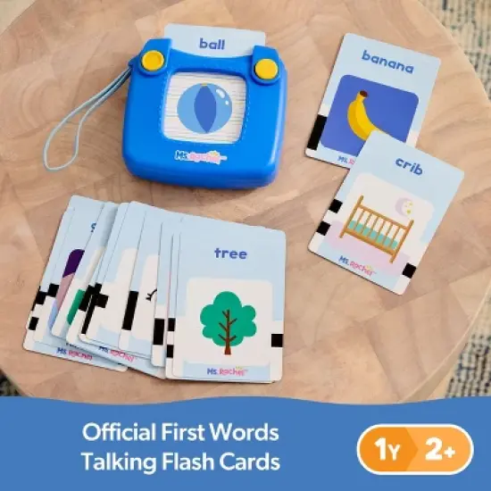 Ms. Rachel First Words Talking Flash Cards with Electronic Reader image {1}