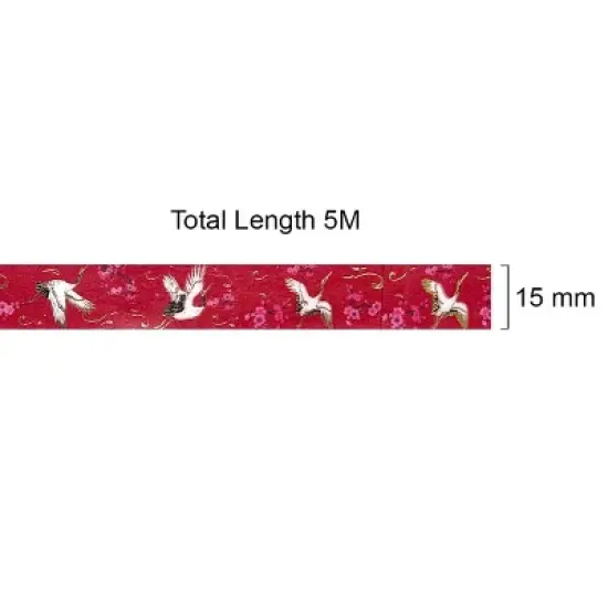 Wrapables Poetic Picturesque Gold Foil Washi Masking Tape, 15mm x 5M image {10}