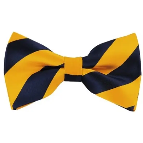 Men's 2.75 W And 4.75 L Inch With Pre-Tied College Stripe Bowtie image {16}