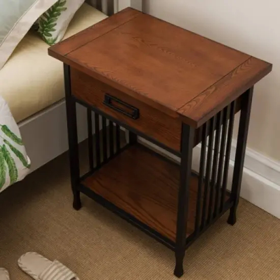 Nightstand Oak - Leick Home image {4}
