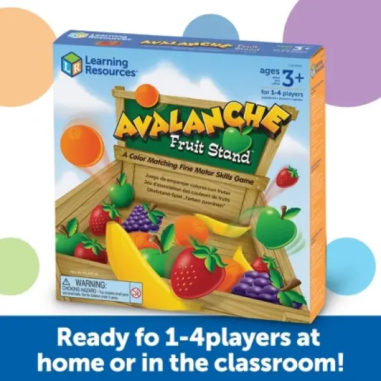 Learning Resources Avalanche Fruit Stand, Fine Motor Game, Ages 3+ image {2}