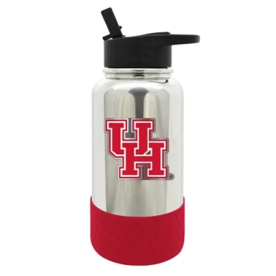 NCAA Houston Cougars 32oz Chrome Thirst Hydration Water Bottle image {1}