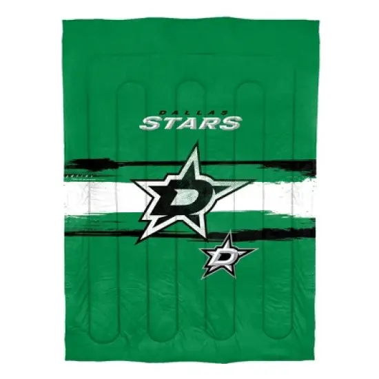 Sweet Home Collection NHL Dallas Stars Comforter & Pillow Sham Set image {1}