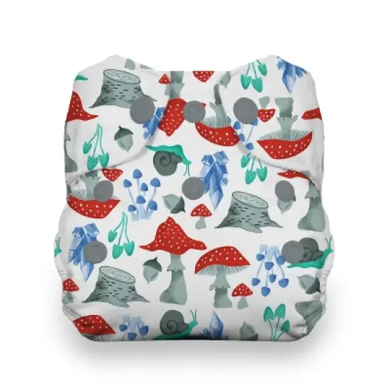 Thirsties | Natural Newborn All-in-One Snap Cloth Diaper Pack of 1 image {5}