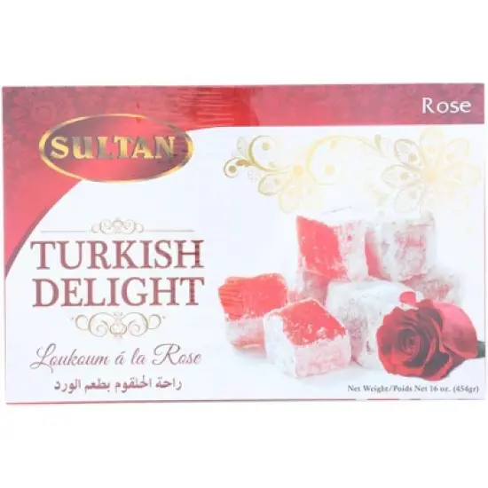 Sultan Candy Turkish Delight Rose - Pack of 6 - 16 OZ image {1}