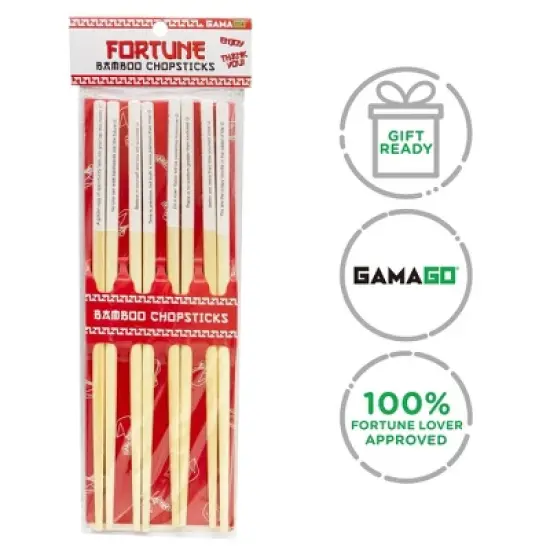 GAMAGO Fortune Cast Bamboo Chopsticks | Set of 4 image {3}