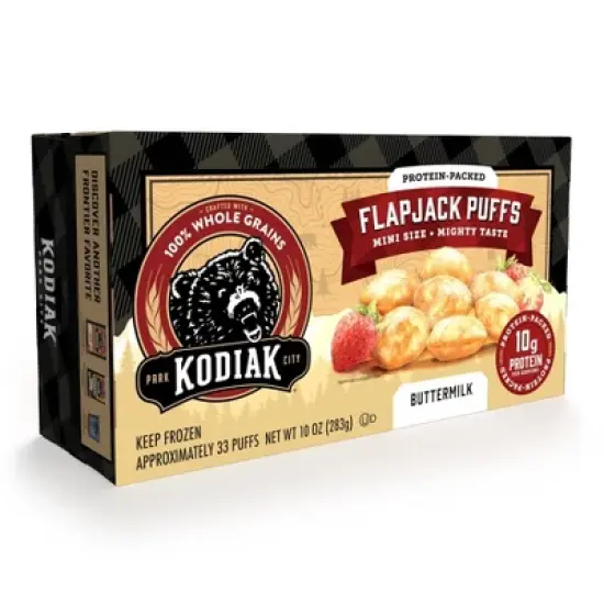Kodiak Protein-Packed Frozen Flapjack Puffs &ndash; 10oz/33ct image {1}