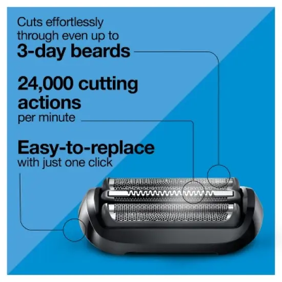 Braun Series 5 Electric Shaver Replacement Head - 54B Black image {2}