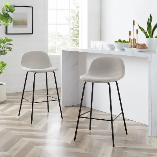 Set of 2 Riley Counter Height Barstools - Crosley image {2}