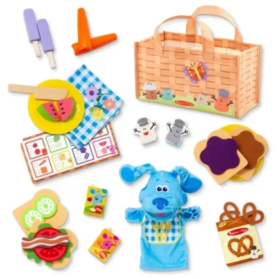 Melissa & Doug Blues Clues & You! Share with Blue Picnic Play Set with Hand Puppet image {2}