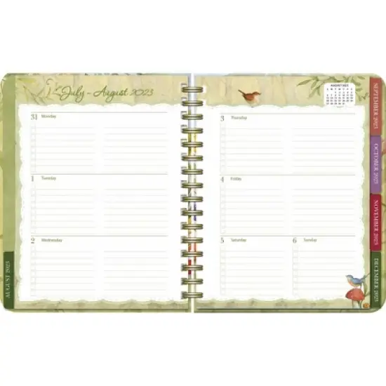 Lang 2023-24 Weekly/Monthly Planner 9.5"x7.5" Deluxe Gnome Sweet Gnome image {2}