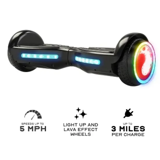 Voyager Hoverboard with light-up and lava effect wheels image {1}