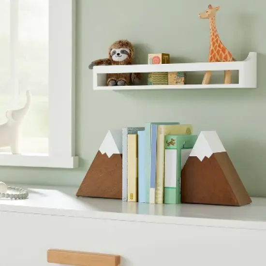 Mountain Peak Bookends - Cloud Island&trade; Brown image {1}