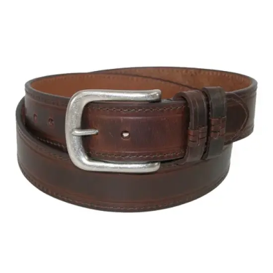 Danbury Men's Big & Tall Leather Belt with Double Loops image {3}