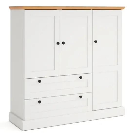 Tangkula Sideboard Buffet Cabinet Kitchen Pantry Hutch Storage Cabinet Farmhouse Credenza image {10}