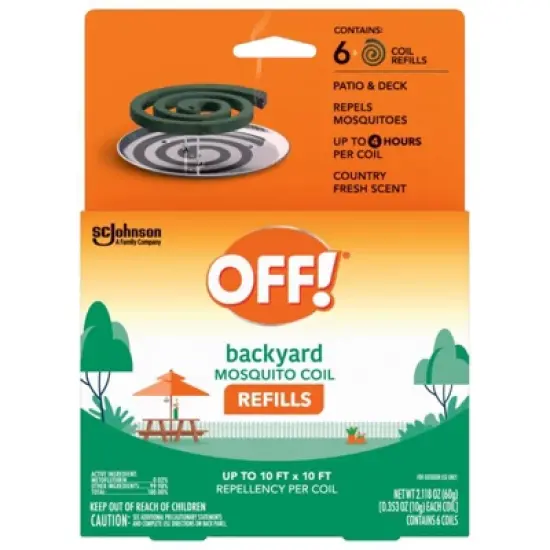 OFF! Insect Repellent Refill Coil For Mosquitoes 2.118 oz (Case of 6) image {1}