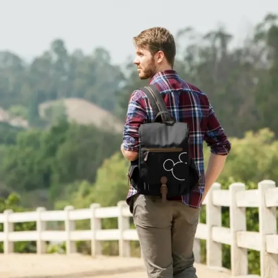 Picnic Time Disney Mickey Mouse Moreno Wine and Cheese Picnic 20qt Backpack Cooler - Black image {2}