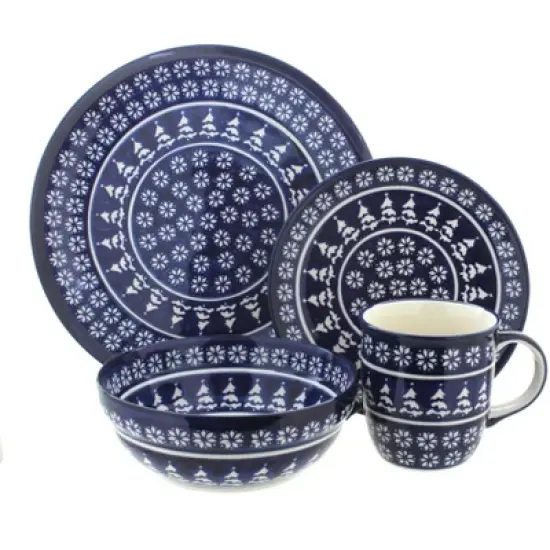 Blue Rose Polish Pottery Zaklady Dinnerware (16 PC) image {19}