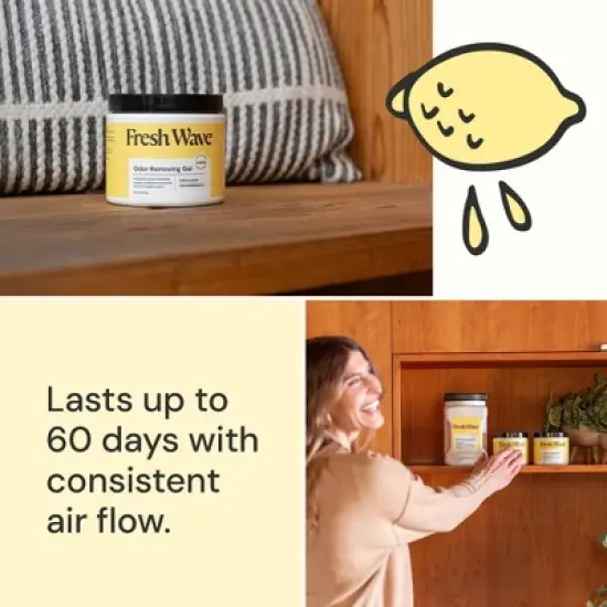 Fresh Wave Air Freshener Gel - Lemon - 11oz image {2}