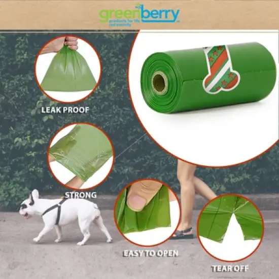 Greenbone Biobase Christmas-Themed Pet Waste Bag Refills: 16 Rolls -192 Refills to Keep Your Pet Happy and Your Neighborhood Clean! image {3}
