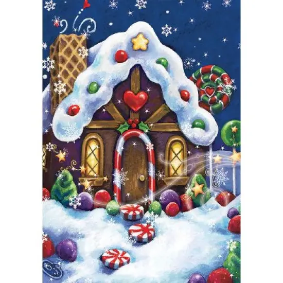 Briarwood Lane House Flag 40x28 For Outdoor Sugar and Spice Christmas House Flag Flag For Christmas House Flag image {2}