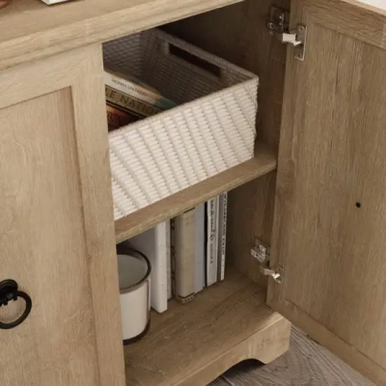 72.32" 3 Open Shelves Adaline Caf&eacute; Library Vertical Bookcase Orchard Oak - Sauder image {7}