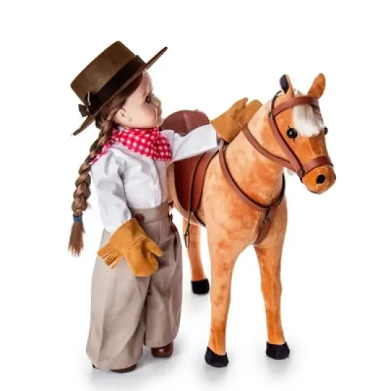 The Queen's Treasures 18 Inch Doll 8 Piece Complete Frontier Girl Outfit, Hat and Boots image {7}