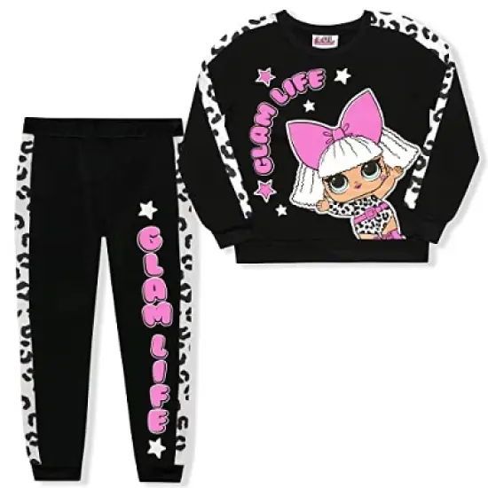 LOL Surprise! Girl's 2-Pack Graphic Pullover Sweatshirt and Jogger Pants Set for kids image {5}