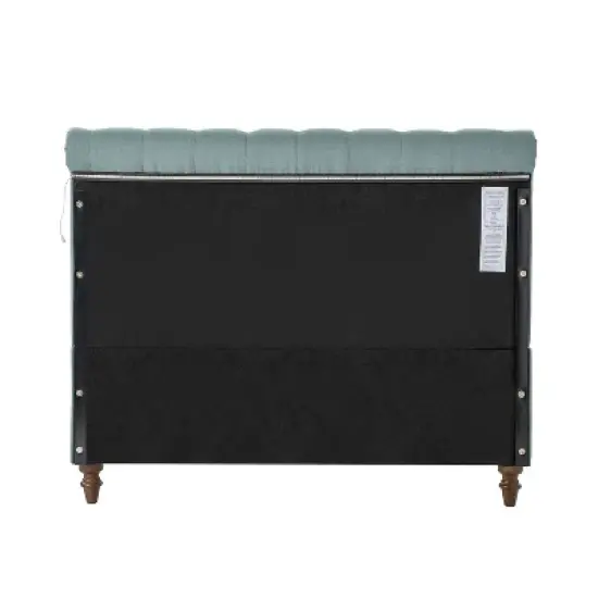 Deirdre Upholstered High-end beds  Lighted Sleigh Platform Bed with Headboard and Footboard | ARTFUL LIVING DESIGN image {9}