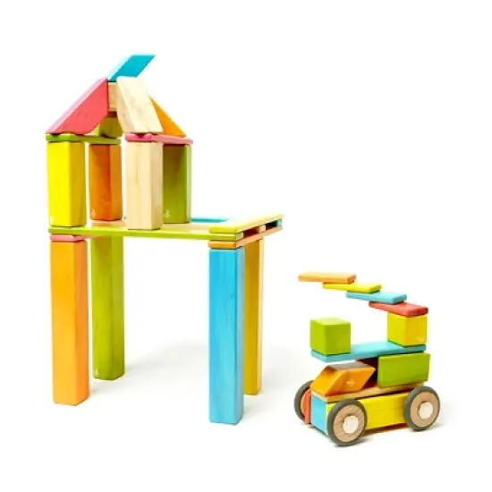 Tegu Magnetic Wooden Blocks, 42-Piece Set, Tints image {5}