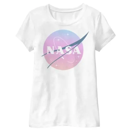 Girl's NASA Dusk Logo T-Shirt image {3}