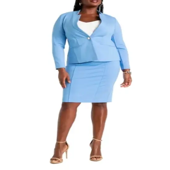 ELOQUII Women&rsquo;s Plus Size The Ultimate Stretch Suit Pencil Skirt image {3}