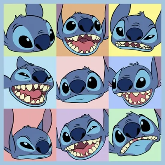 Boy's Lilo & Stitch Facial Expressions of Stitch T-Shirt image {1}