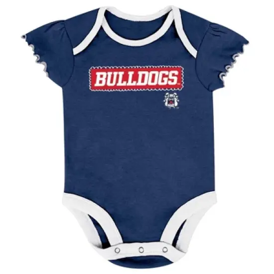 NCAA Fresno State Bulldogs Infant Girls' 3pk Bodysuit Set image {3}