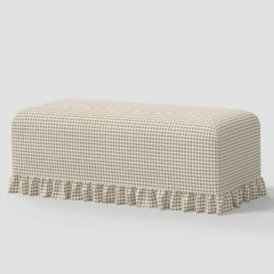 Ruffle Slipcover Dining Bench - Threshold&trade; designed with Studio McGee image {5}