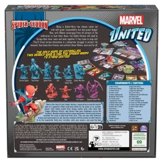 Spin Master Games Marvel United Spider-Geddon Strategy Board Game by CMON & Spin Master Games | Spider Man Adult Toy | Spiderman Toy for Adults & Kids image {7}