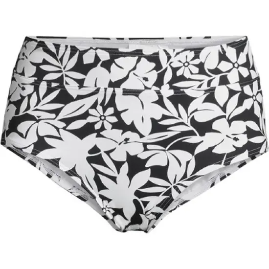 Lands' End Women's Tummy Control High Waisted Bikini Bottoms image {7}
