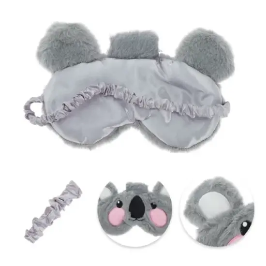 Unique Bargains Durable Koala Eye Mask Gray 1 Pc image {1}