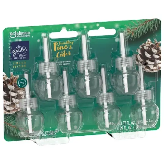 Glade PlugIns Scented Oil Air Freshener - Twinkling Pine & Cedar - 4.69oz/7pk image {9}