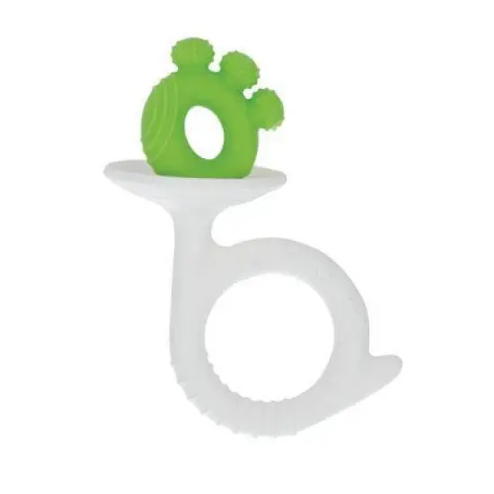 Nuby Silicone Teether - Neutral Red and Blue - 2pk image {6}