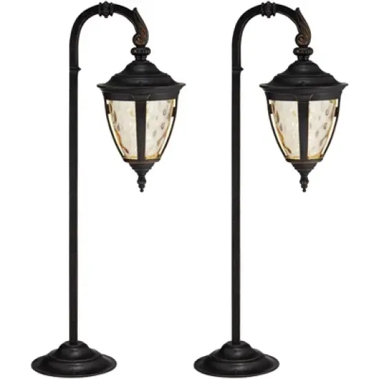John Timberland Bellagio 26 1/2"H Bronze Landscape LED Path Lights Set of 2 image {3}