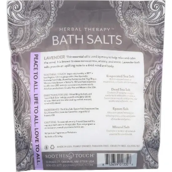 Soothing Touch Calming Lavender Bath Salts - 32 oz image {1}