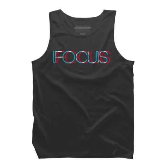 Men's Design By Humans FOCUS By BLACKSTONE Tank Top image {6}
