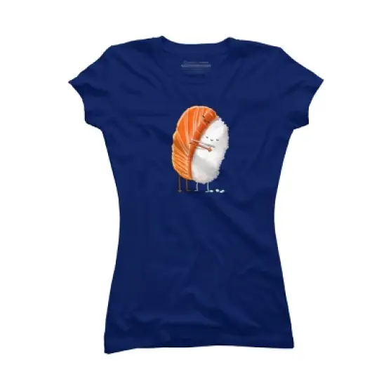 Junior's Design By Humans Sushi Hug By andremullerdko T-Shirt image {3}